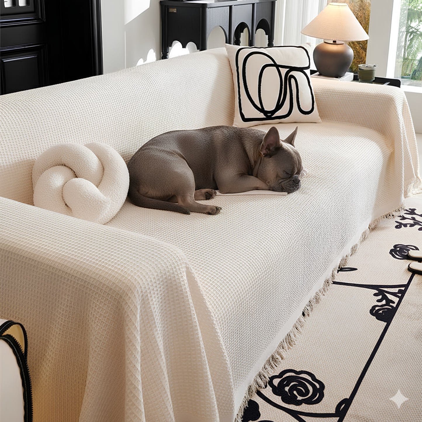 Soft Knit Sofa Cover