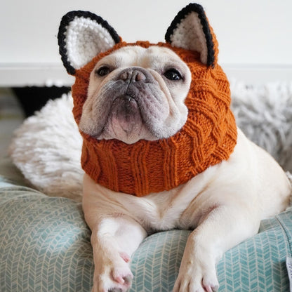 Bulldog Christmas Hat